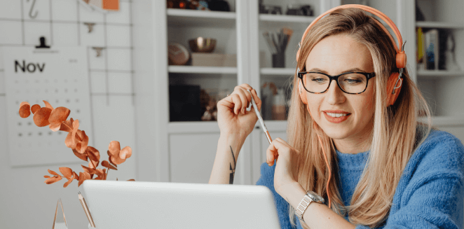 A female certified translator working on certified Translation Services in Bronx.
